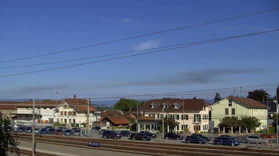 Russwolke in Murten