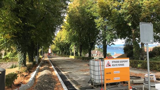 Belagsarbeiten Lausannestrasse